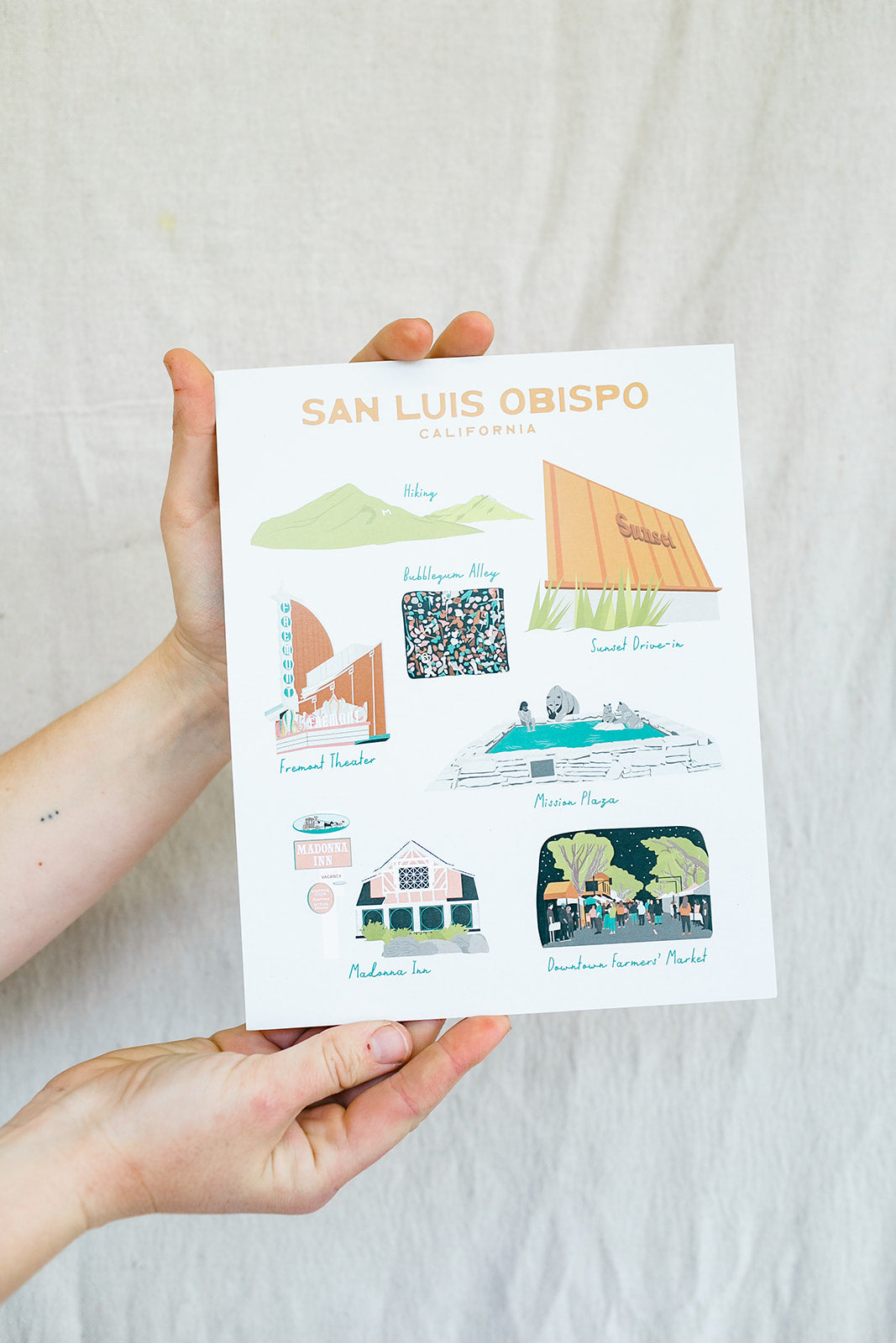 San Luis Obispo Art Print