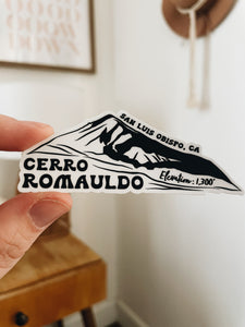 Cerro Romauldo Sticker