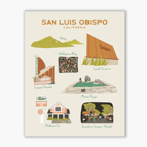 San Luis Obispo Art Print